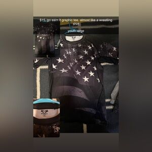 Youth Large Black Graphic Tee